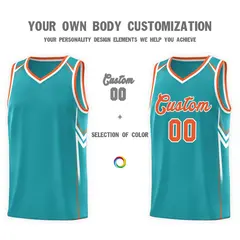Aqua Arrow Graffiti Pattern Basketball Jersey Sports Uniform 3