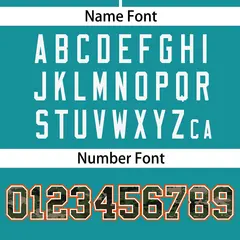Aqua Camo Font Authentic Baseball Jersey 4