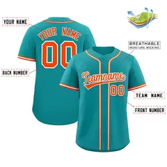 Aqua Classic Authentic Baseball Jersey 2