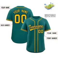 Aqua Classic Authentic Baseball Jersey 2