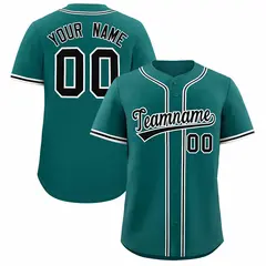 Aqua Classic Authentic Baseball Jersey 1