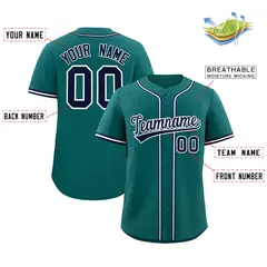 Aqua Classic Authentic Baseball Jersey 2