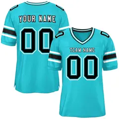 Aqua Classic Authentic Football Jersey 1