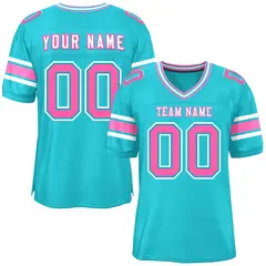 Aqua Classic Authentic Football Jersey 1