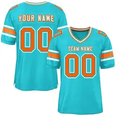 Aqua Classic Authentic Football Jersey 1