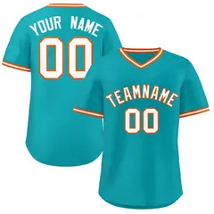 Aqua Classic Authentic Pullover Baseball Jersey 1
