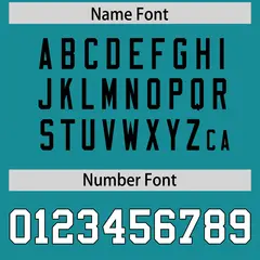 Aqua Classic Style American Football Jersey 4