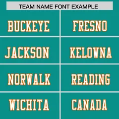 Aqua Color Block Mesh Authentic Football Jersey 3