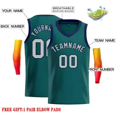 Men's Aqua Dark Gray-Purple Casual Basketball Jersey 2