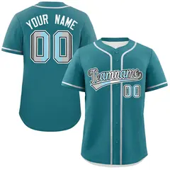 Aqua Demiboy Pride Month Classic Authentic Baseball Jersey