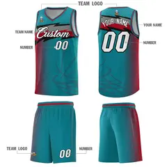 Aqua Dot Scatter Graffiti Pattern Basketball Jersey 2