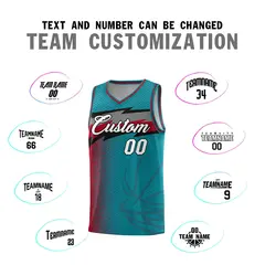 Aqua Dot Scatter Graffiti Pattern Basketball Jersey 3
