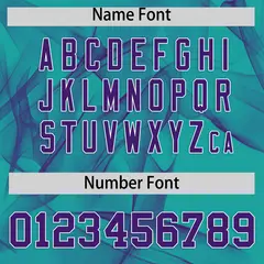 Aqua Fumes Graffiti Pattern Authentic Baseball Jersey 4