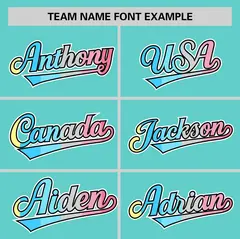 Aqua Genderflux Pride Month Classic Baseball Jersey 3