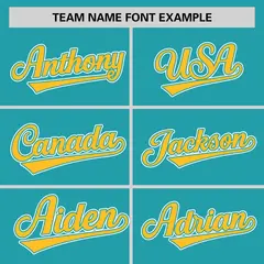 Aqua Gold Color Block Varsity Full-Snap Letterman Jacket 3