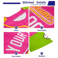 Aqua Gold Contrast Raglan Baseball Jersey 5