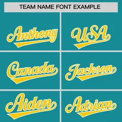 Aqua Gold Shoulder Color Block Varsity Letterman Jacket Hoodie 5