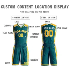Aqua Gold-White Lightning Graffiti Basketball Jersey 3