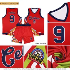 Aqua Gradient Graffiti Pattern Basketball Jersey 6