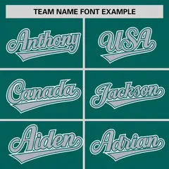 Aqua Gray Half Stripe Authentic Baseball Jersey 3
