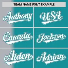 Aqua Gray Pinstripe Gradient Baseball Jersey 3