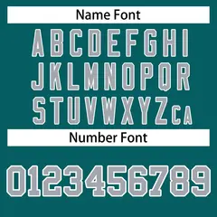 Aqua Gray-White Full-Snap Varsity Letterman Jacket 6