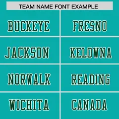 Aqua Green Shoulder Cut Two-Tone Flag Football Jersey 3