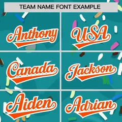 Aqua Ice Cream Cone Graffiti Fashion Baseball Jersey 3