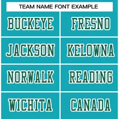 Aqua Kelly Green-White Football Jersey 3