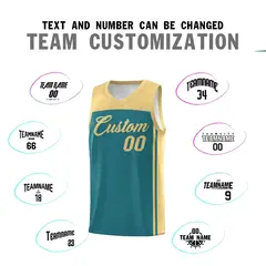 Aqua Khaki Classic Sports Uniform Basketball Jersey 4