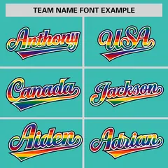 Aqua LGBT Rainbow Pride Month Letterman Baseball Jacket 5