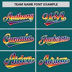 Aqua LGBT Rainbow Pride Month Letterman Baseball Jacket 5