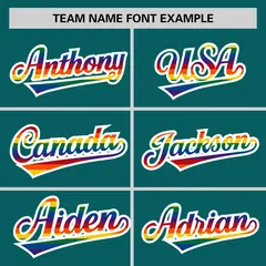 Aqua LGBT Rainbow Pride Month Letterman Bomber Jacket 5