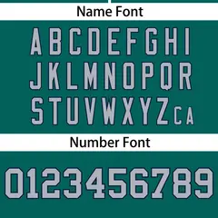 Aqua Light Gray Gradient Ribbed Authentic Baseball Jersey 4