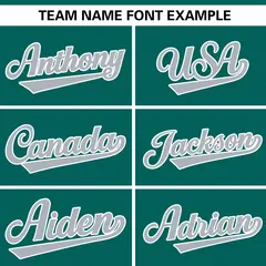 Aqua Light Gray Gradient Ribbed Authentic Baseball Jersey 3
