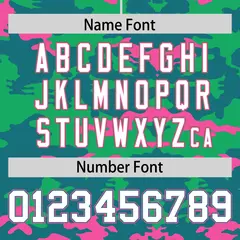 Aqua Light Green-Pink Camo Authentic Football Jersey 4