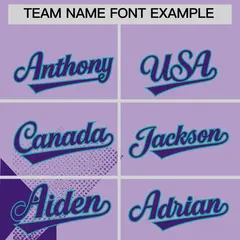 Aqua Light Purple Raptor Series Raglan Baseball Jersey 3