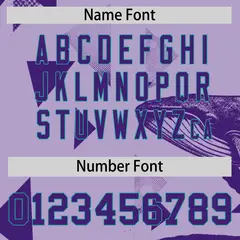 Aqua Light Purple Raptor Series Raglan Baseball Jersey 4