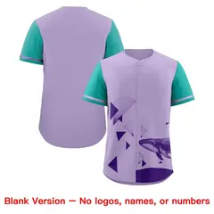Aqua Light Purple Raptor Series Raglan Baseball Jersey 7