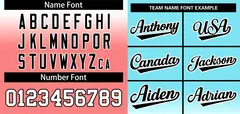 Aqua Light Red Black-White Gradient Baseball Jersey 3