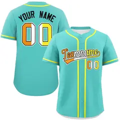 Aqua Maverique Pride Month Classic Authentic Baseball Jersey