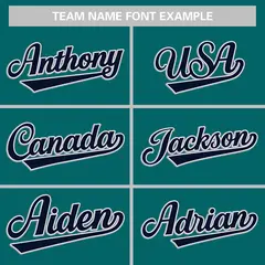Aqua Navy Classic Style Varsity Letterman Baseball Jacket 5