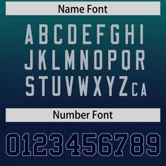 Aqua Navy Gradient Side Pattern Authentic Football Jersey 4