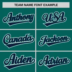 Aqua Navy Half Stripe Authentic Baseball Jersey 3
