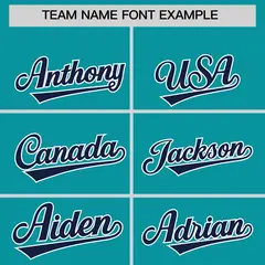 Aqua Navy K-Ribbon Raglan Color Block Varsity Letterman Jacket 3