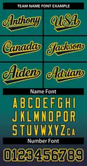 Aqua Navy Navy-Gold Gradient Two-Button Softball Jersey 3