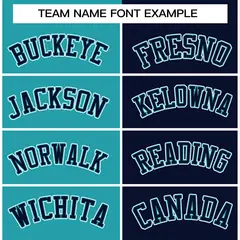 Aqua Navy-Navy Two Tone Split Varsity Full-Snap Letterman Jacket 5