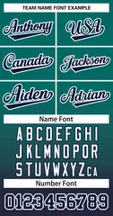 Aqua Navy Navy-White Gradient Two-Button Softball Jersey 3