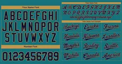 Aqua Navy-Old Gold Hook Classic Authentic Baseball Jersey 3