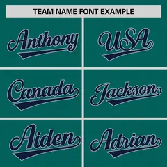 Aqua Navy Raglan Sleeves Authentic Baseball Jersey 3